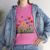 Wildflowers, Graphic T-Shirts for Women, Floral Shirt, Womens Short Sleeve, Ladies Graphic Tees #5117TTS