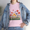 Wildflowers, Graphic T-Shirts for Women, Floral Shirt, Womens Short Sleeve, Ladies Graphic Tees #5117TTS