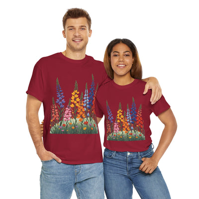 Wildflowers, Graphic T-Shirts for Women, Floral Shirt, Womens Short Sleeve, Ladies Graphic Tees #5120TTS