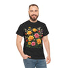 Wildflowers and Pink & Yellow Roses, Graphic T-Shirts for Women, Floral Shirt, Womens Short Sleeve, Ladies Graphic Tees #5142TTS