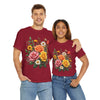 Wildflowers and Pink & Yellow Roses, Graphic T-Shirts for Women, Floral Shirt, Womens Short Sleeve, Ladies Graphic Tees #5144TTS