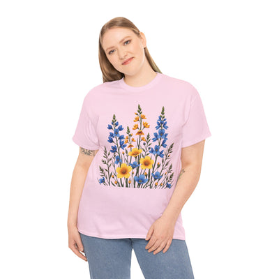 Wildflowers, Graphic T-Shirts for Women, Floral Shirt, Womens Short Sleeve, Ladies Graphic Tees #5121TTS