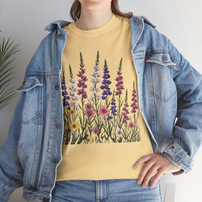 Wildflowers, Graphic T-Shirts for Women, Floral Shirt, Womens Short Sleeve, Ladies Graphic Tees #5124TTS