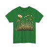 Wildflowers and White Roses, Graphic T-Shirts for Women, Floral Shirt, Womens Short Sleeve, Ladies Graphic Tees #5041TTS