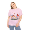 Wildflowers, Graphic T-Shirts for Women, Floral Shirt, Womens Short Sleeve, Ladies Graphic Tees #5115TTS