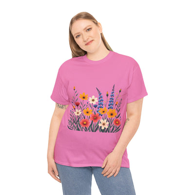 Wildflowers, Graphic T-Shirts for Women, Floral Shirt, Womens Short Sleeve, Ladies Graphic Tees #5111TTS