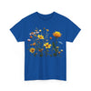 Wildflowers and a Yellow Rose, Graphic T-Shirts for Women, Floral Shirt, Womens Short Sleeve, Ladies Graphic Tees #5009TTS