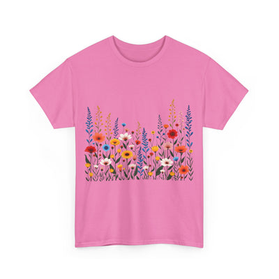 Wildflowers, Graphic T-Shirts for Women, Floral Shirt, Womens Short Sleeve, Ladies Graphic Tees #5107TTS