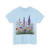 Wildflowers, Graphic T-Shirts for Women, Floral Shirt, Womens Short Sleeve, Ladies Graphic Tees #5125TTS