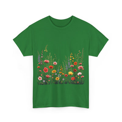 Wildflowers, Graphic T-Shirts for Women, Floral Shirt, Womens Short Sleeve, Ladies Graphic Tees #5104TTS