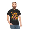 Wildflowers and Pink & Yellow Roses, Graphic T-Shirts for Women, Floral Shirt, Womens Short Sleeve, Ladies Graphic Tees #5140TTS