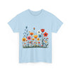 Wildflowers, Graphic T-Shirts for Women, Floral Shirt, Womens Short Sleeve, Ladies Graphic Tees #5115TTS
