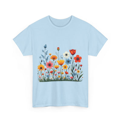 Wildflowers, Graphic T-Shirts for Women, Floral Shirt, Womens Short Sleeve, Ladies Graphic Tees #5115TTS