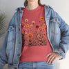 Wildflowers and Pink Roses, Graphic T-Shirts for Women, Floral Shirt, Womens Short Sleeve, Ladies Graphic Tees #5023TTS