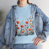 Wildflowers, Graphic T-Shirts for Women, Floral Shirt, Womens Short Sleeve, Ladies Graphic Tees #5102TTS