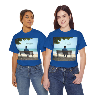 Have You Forgiven Your Ex?Man on Bench Looking at Waves, Forgiving T-Shirt, Forgiveness, Relationship Healing Top #5005STS