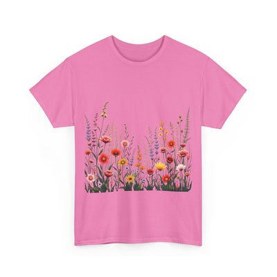 Wildflowers, Graphic T-Shirts for Women, Floral Shirt, Womens Short Sleeve, Ladies Graphic Tees #5104TTS