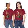 Wildflowers and Red Roses, Graphic T-Shirts for Women, Floral Shirt, Womens Short Sleeve, Ladies Graphic Tees #5130TTS