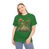 Wildflowers and Orange Roses, Graphic T-Shirts for Women, Floral Shirt, Womens Short Sleeve, Ladies Graphic Tees #5045TTS