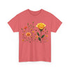 Wildflowers and a Yellow Rose, Graphic T-Shirts for Women, Floral Shirt, Womens Short Sleeve, Ladies Graphic Tees #5010TTS