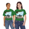 Have You Forgiven Your Ex?  Man on Bench Looking at Waves, Forgiving T-Shirt, Forgiveness, Relationship Healing Top #5005STS