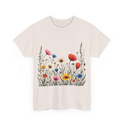Wildflowers, Graphic T-Shirts for Women, Floral Shirt, Womens Short Sleeve, Ladies Graphic Tees #5109TTS