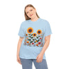 Sunflowers & Wildflowers, Graphic T-Shirts for Women, Floral Shirt, Womens Short Sleeve, Ladies Graphic Tees #5154TTS