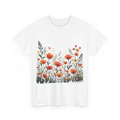 Wildflowers, Graphic T-Shirts for Women, Floral Shirt, Womens Short Sleeve, Ladies Graphic Tees #5102TTS