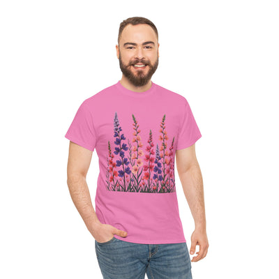 Wildflowers, Graphic T-Shirts for Women, Floral Shirt, Womens Short Sleeve, Ladies Graphic Tees #5118TTS
