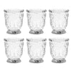 Koyal Wholesale Vintage Glass Candle Holder (Pack of 6), 3 x 2.75