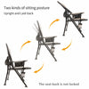 REALEAD Adjustable Oversized Folding Chair High Back Camp Chair Beach Chair Heavy Duty Portable Camping and Lounge Travel Outdoor Seat with Cup Holder,Heavy Duty Supports 400 lbs