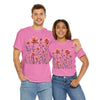 Wildflowers and Pink Roses, Graphic T-Shirts for Women, Floral Shirt, Womens Short Sleeve, Ladies Graphic Tees #5015TTS