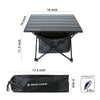 ROCK CLOUD Portable Camping Table Ultralight Aluminum Camp Table with Storage Bag Folding Beach Table for Camping Hiking Backpacking Outdoor Picnic