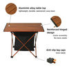 ROCK CLOUD Portable Camping Table Ultralight Aluminum Camp Table with Storage Bag Folding Beach Table for Camping Hiking Backpacking Outdoor Picnic, Size M