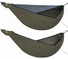 Onewind 11Ft Camping Hammock with Mosquito Net and Structure Ridgeline, Lightweight Portable Double Hammock with 12ft Tree Straps, Ideal for Camping, Hiking, Backpacking, OD Green