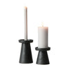 Main + Mesa Stoneware Pillar & Taper Candle Holders, Set of 2