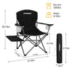 FUNDANGO 9C2215 USVC Camping Chair, Oversized, Black-2