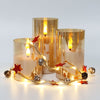 Rhytsing Gold Glass Battery Operated Candles with Remote, Flameless LED Candle Gift Set, Warm White Light - Include 6 Batteries