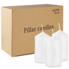 2x4 High White Pillar Candles, Set of 20, Unscented. Bulk Buy. Ideal for Wedding, Emergency Lanterns, Spa, Aromatherapy, Party