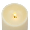 Luminara Realistic Artificial Flame Pillar Candle with Timer, 5-Inch, Ivory