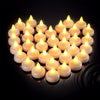 Honoson 36 Pieces Flameless Floating Candles Waterproof LED Tea Lights Warm White Battery Water Activated Floating Candles for Wedding Valentine's Day Party Pool Decorations(Yellow Light)