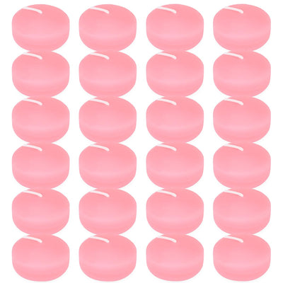 10 Hour Pink Floating Candles Large 3" Unscented Dripless Water Wax Floating Candles for Vases, Centerpieces at Wedding, Party, Pool, Holidays, Set of 12