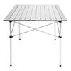 YSSOA Aluminum Folding Table for Camping, Camp Table for Picnic, Beach Table for Sand Foldable, Lightweight, Carry Bag Included