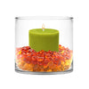 CYS Excel Clear Glass Cylinder Flower Vase (H:6" D:7") | Glass Vase Centerpieces Hurricane Floating Candle Holder Vase