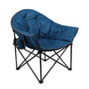 ALPHA CAMP Oversized Camping Chairs Padded Moon Club Chair Portable with Folding Cup Holder and Carry Bag