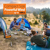 AddAcc 20000mAh Battery Operated Fan, Portable Rechargeable Desk/Camping Fan with Light and Hook, 270° Pivot 4 Speeds Battery Powered Outdoor Fan for Tent Car Trip Sleep Hurricane Power Outages…