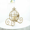 Efavormart 11" Gold Princess Carriage Metal Candle Holder Table Centerpiece Card Display