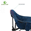 ALPHA CAMP Oversized Camping Chairs Padded Moon Club Chair Portable with Folding Cup Holder and Carry Bag