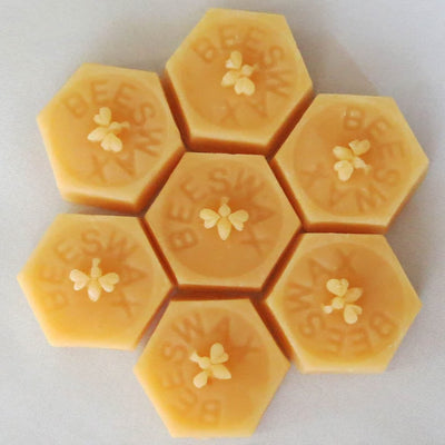 All Natural Beeswax Blocks/Apiary Grade A/Handpoured in USA/Yellow Bees Wax/Clean/Pure/BULK/Candle Making/Cosmetics/Ounces (64 Blocks)