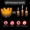 Metaku Flameless Flickering Candles Battery Operated LED Candles Set of 12 Ivory Candles with Remote & Timer for Halloween, Christmas, Bedroom, Home, Wedding, Birthday Decoration D2.2'' x H4''5''6''7"